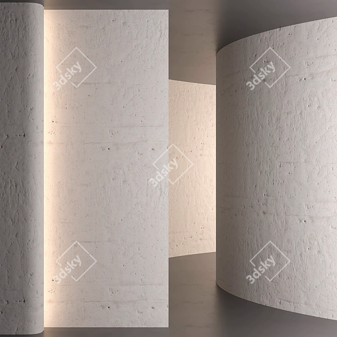 Classic Plaster Texture 3D model image 1