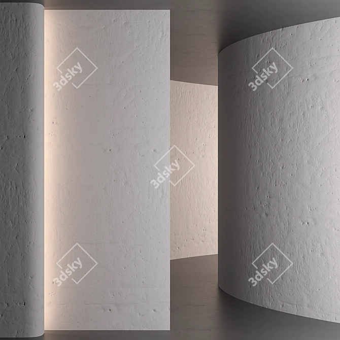 Classic Plaster Texture 3D model image 2