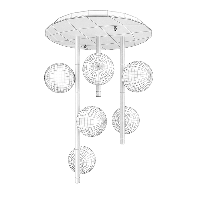 Modern Marco Spatti Ceiling Lamp 3D model image 2