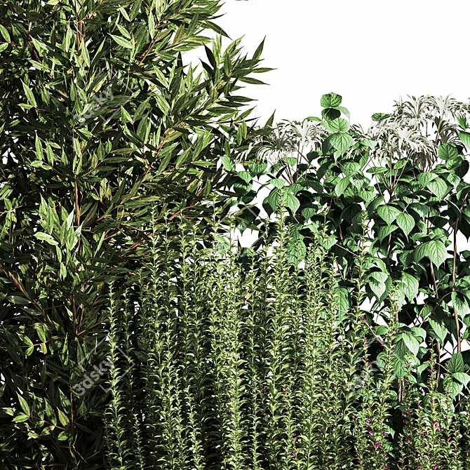 Bush Landscape Set: Versatile, Realistic, 2015 3D model image 5