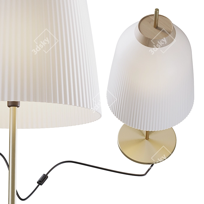 Campa Table Lamp: Stylish Illumination for Any Space 3D model image 3