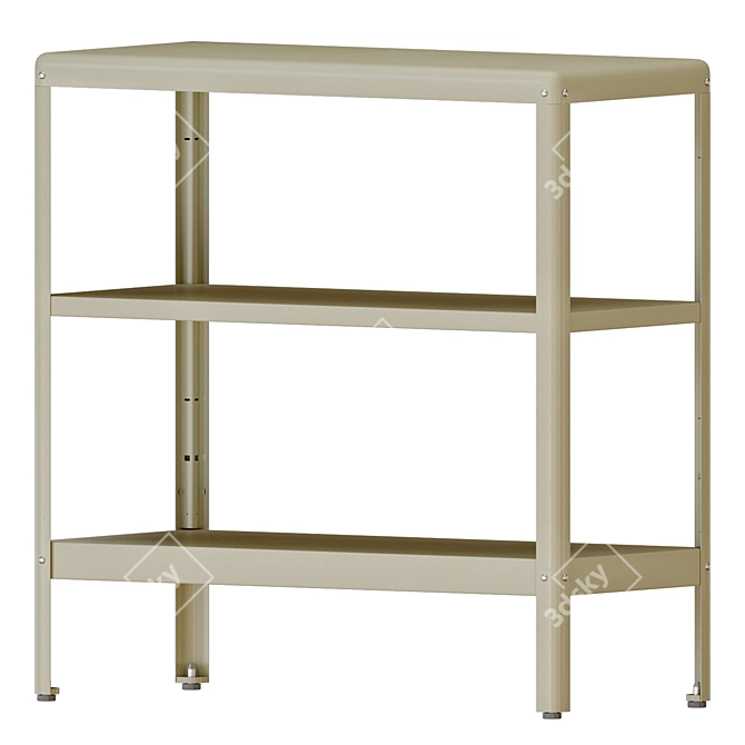 Beige Outdoor Cabinet: KOLBJÖRN 3D model image 2