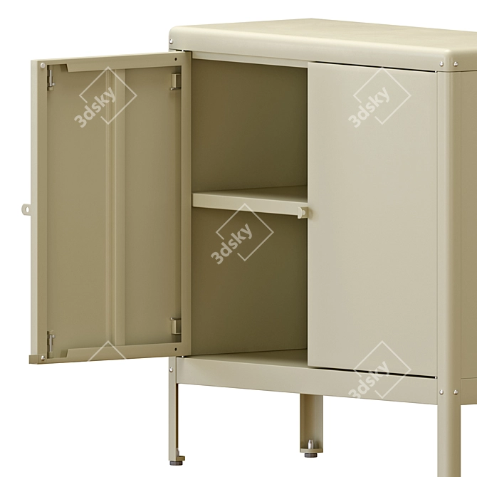 Beige Outdoor Cabinet: KOLBJÖRN 3D model image 3