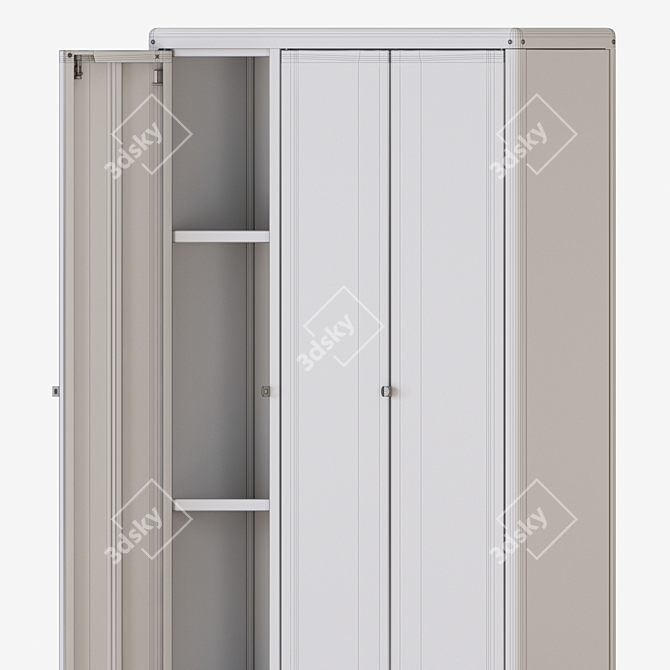 Beige Outdoor Cabinet: KOLBJÖRN 3D model image 7