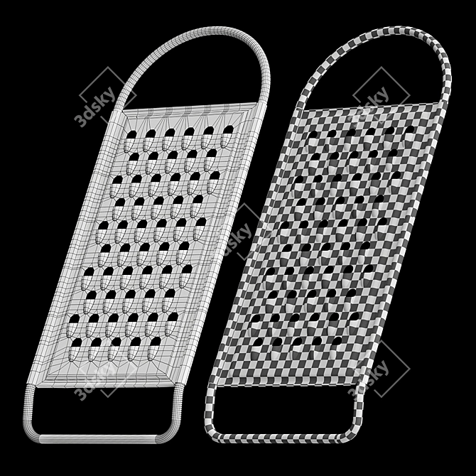 Vegetable Grater: Effortless Food Preparation 3D model image 3