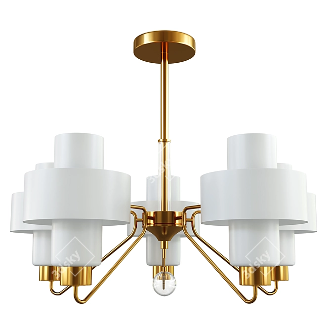 Sleek Metal Lumion Drew Design 3D model image 1