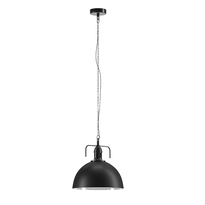 Industrial Metal Pendant Light Set 3D model image 3