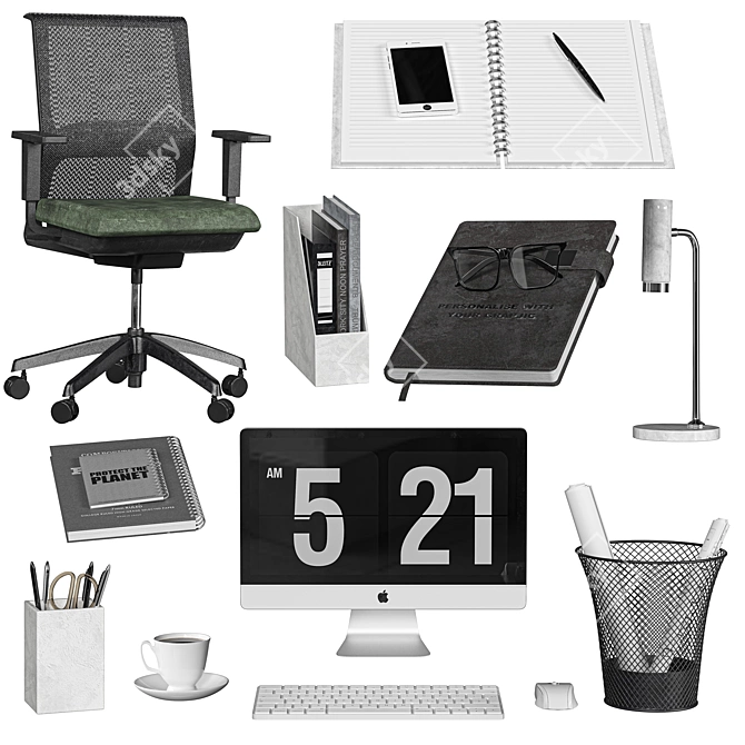 Sleek Office Seating: Very Office Chair 3D model image 11