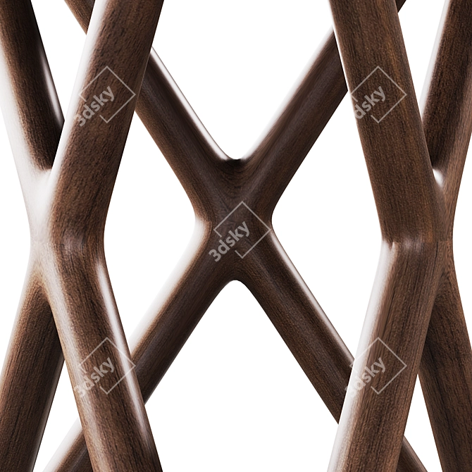 Elegant Wood Coffee Table: Godji by Corner Design 3D model image 5