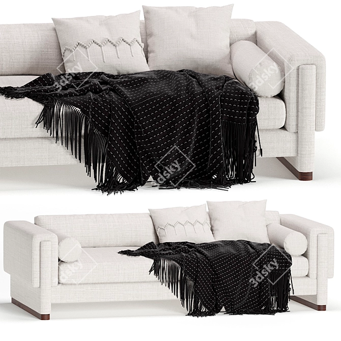 Modern Comfort: Howard Sofa in 2 Colors 3D model image 5