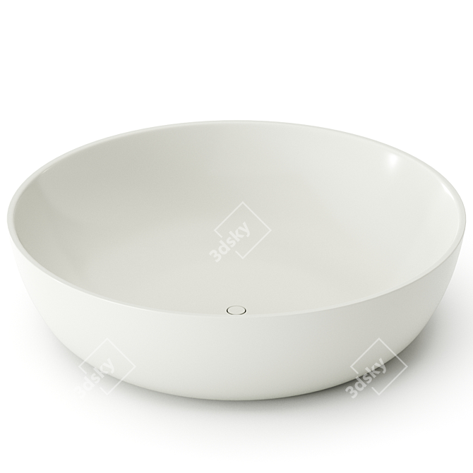 Fischer Round Bathtub 1880mm 3D model image 2