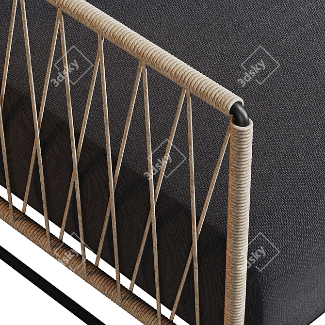 Modern Filaria Armchair: Stylish and Comfortable 3D model image 6