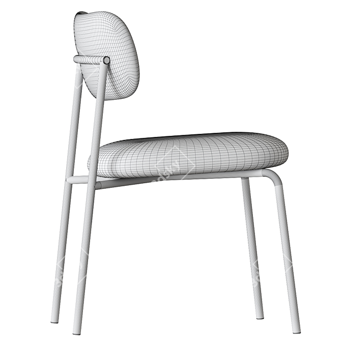 Contemporary Artifort Aloa Chair | Upholstered Fabric | Multiple Colors 3D model image 3