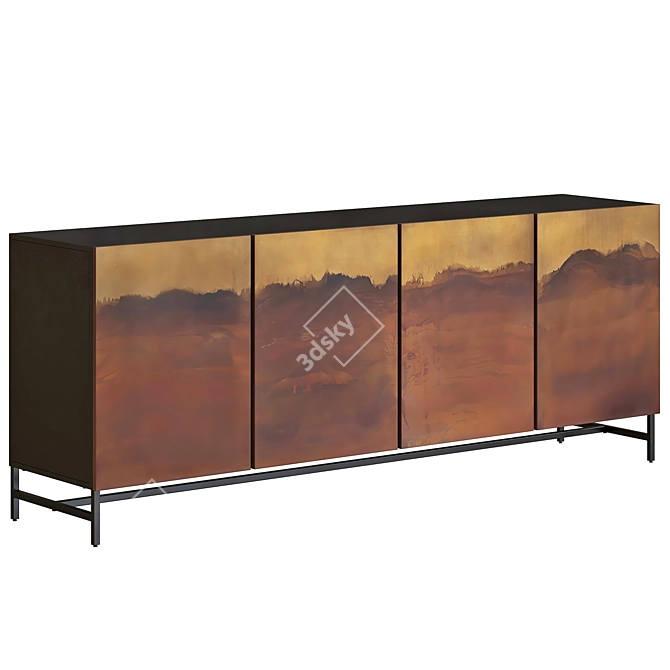 Modern Stormy Sideboard: Stylish Storage Solution 3D model image 1