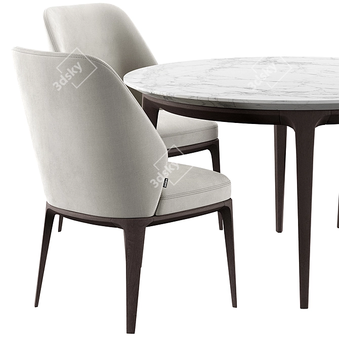Emma Chair & Play Table Dining Set 3D model image 3