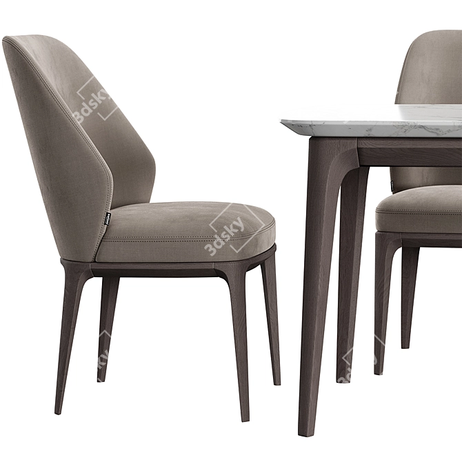 Emma Chair & Play Table Dining Set 3D model image 4