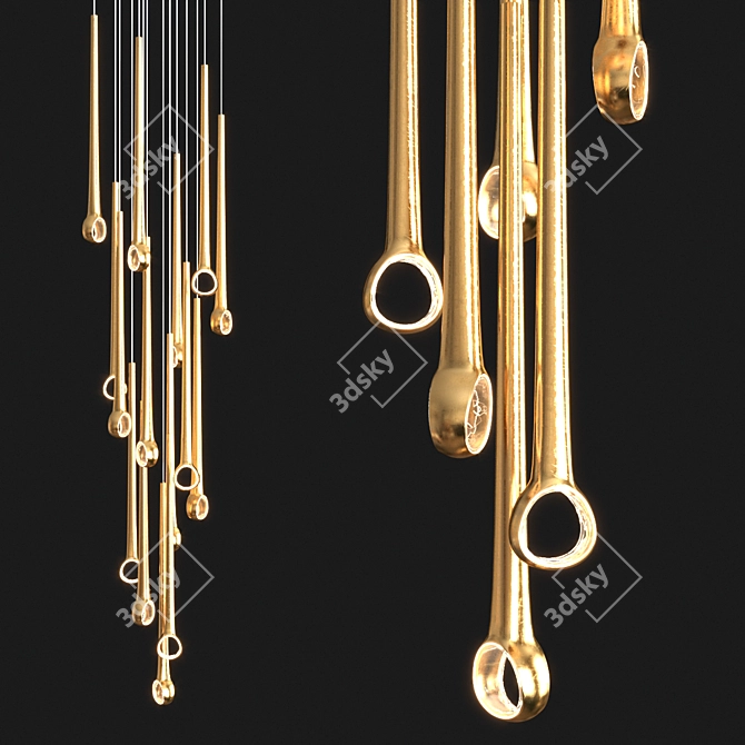 Eyelet Pendant Light: Elegant and Modern 3D model image 1