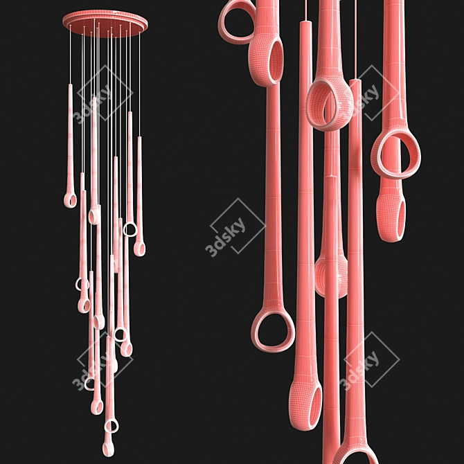 Eyelet Pendant Light: Elegant and Modern 3D model image 3