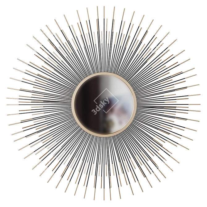 Valeer Wall Mirror: Stylish and Elegant 3D model image 8