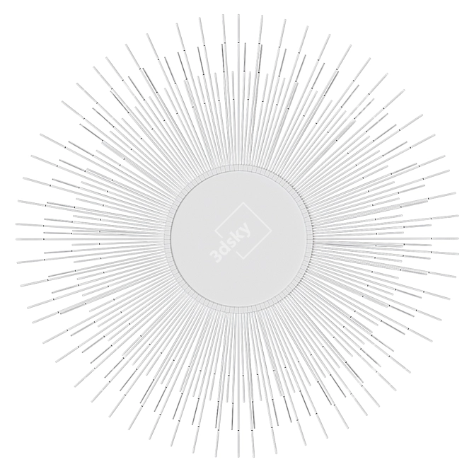 Valeer Wall Mirror: Stylish and Elegant 3D model image 9