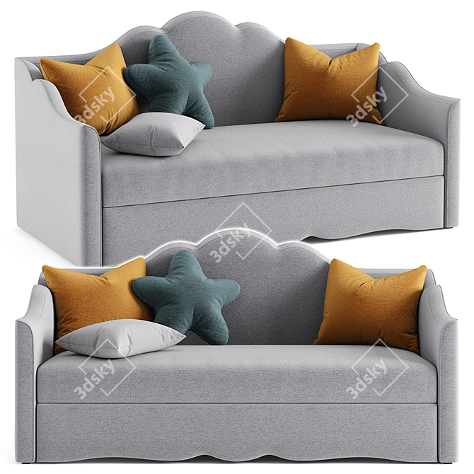 Elegant Manifesto Galla Sofa 3D model image 1
