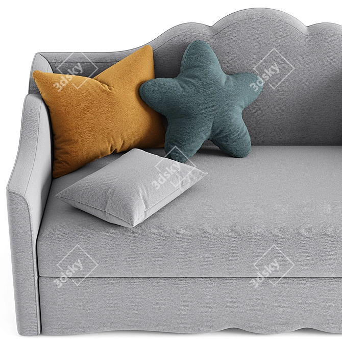 Elegant Manifesto Galla Sofa 3D model image 2
