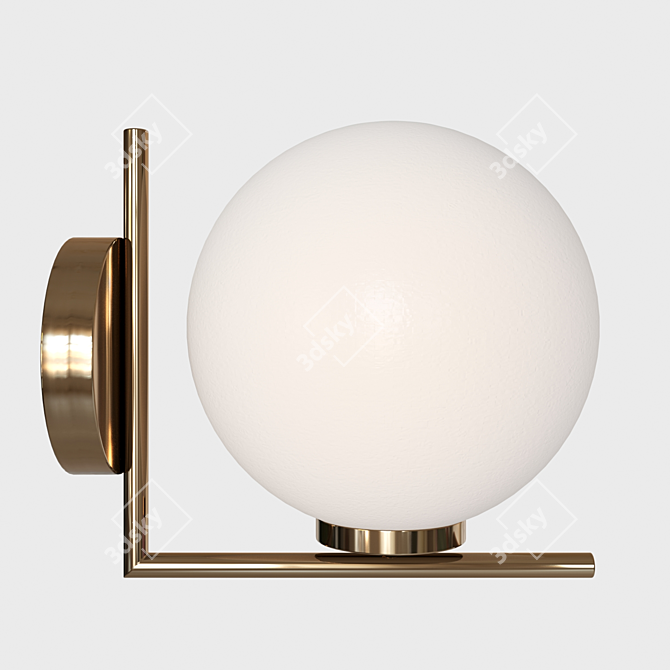 Arte Lamp Bolla-Unica: Modern Meshsmooth Pendant 3D model image 1