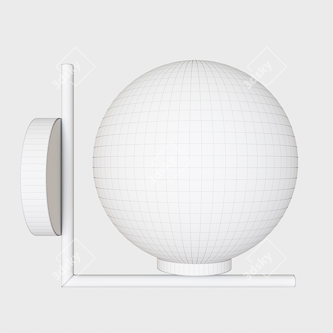 Arte Lamp Bolla-Unica: Modern Meshsmooth Pendant 3D model image 3
