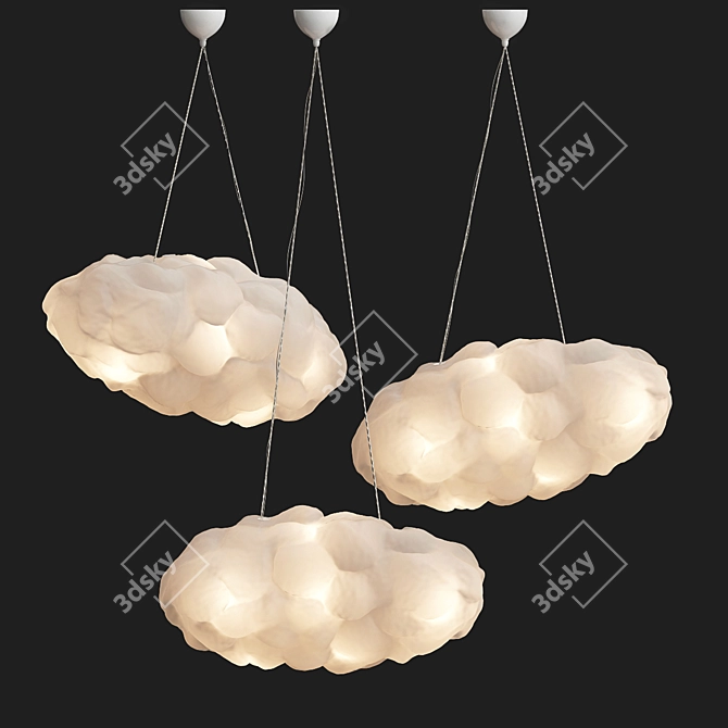 Dreamy Cloud Pendants 3D model image 4