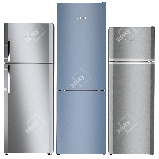 Liebherr Refrigerator Set: CTPesf 3016, CNfb 4313, CTel 2931 3D model image 1