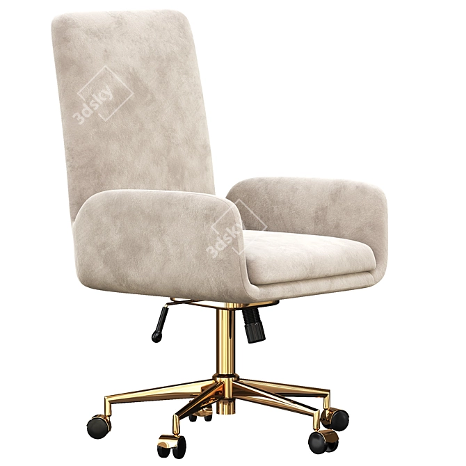 Modern MidMod Manager Chair 3D model image 1