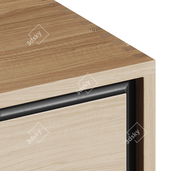 Scandinavian Style TV Stand: Flow by Bolia 3D model image 3