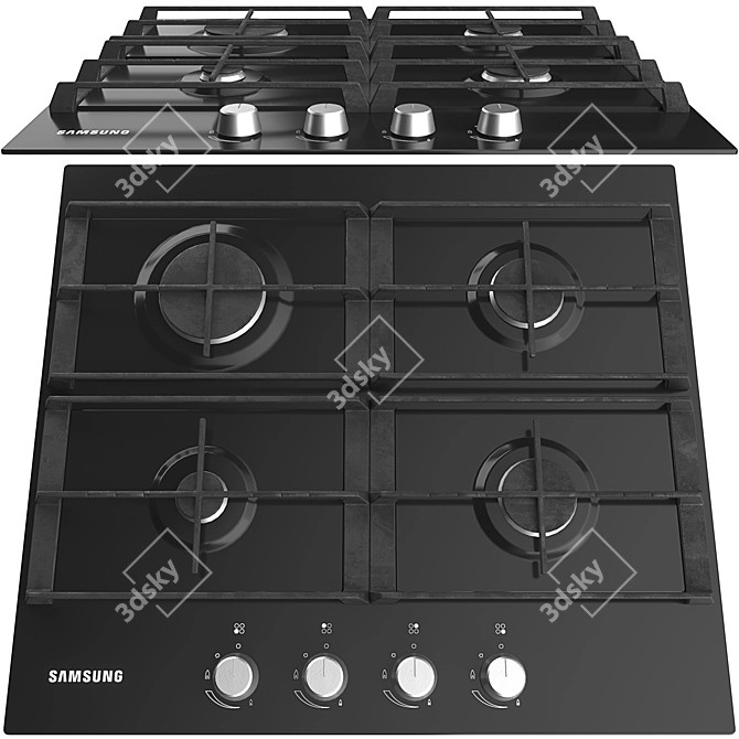 Samsung Built-In Kitchen Appliance Set 3D model image 3