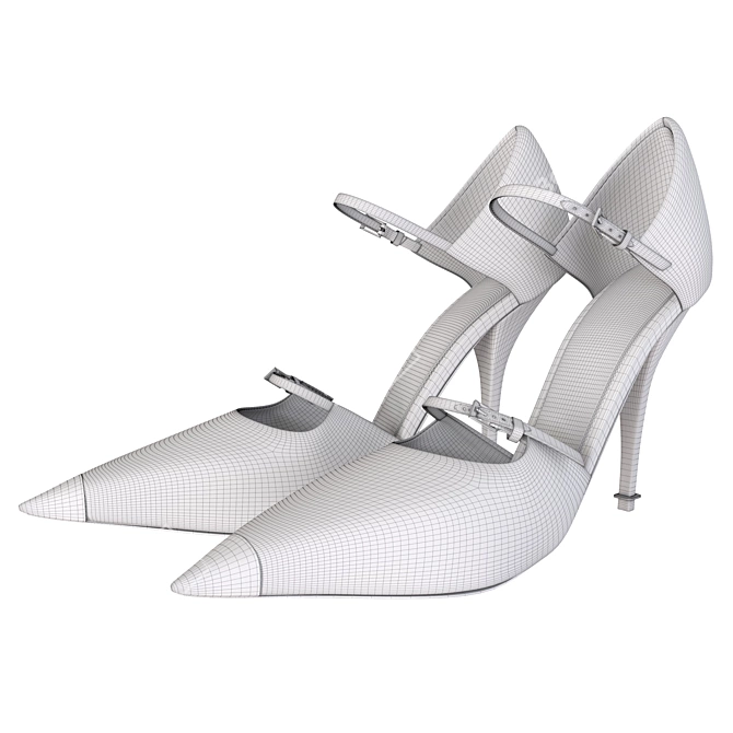 Luxurious Tomford Shoes: PBR-Optimized 3D model image 6