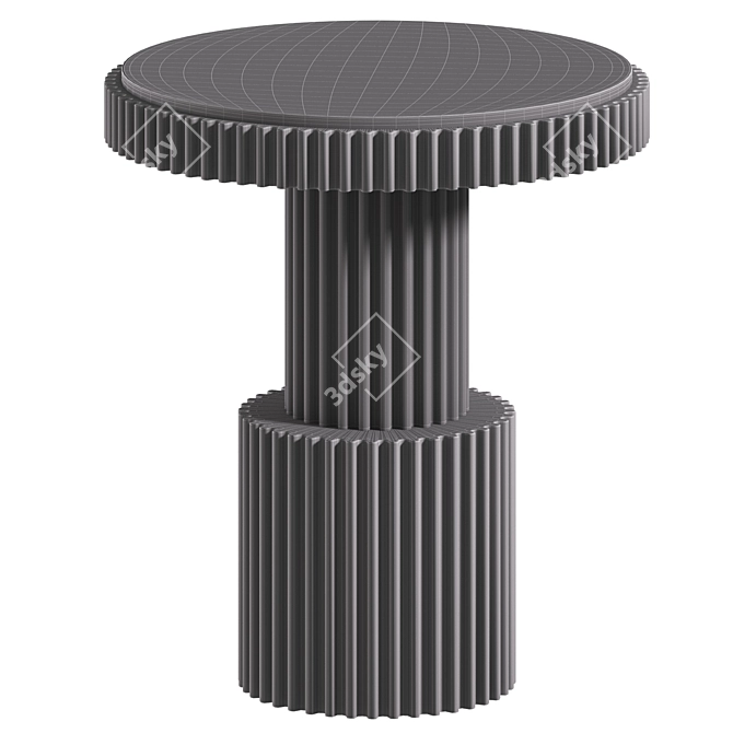 Brass Column Side Table by Loft Concept 3D model image 3