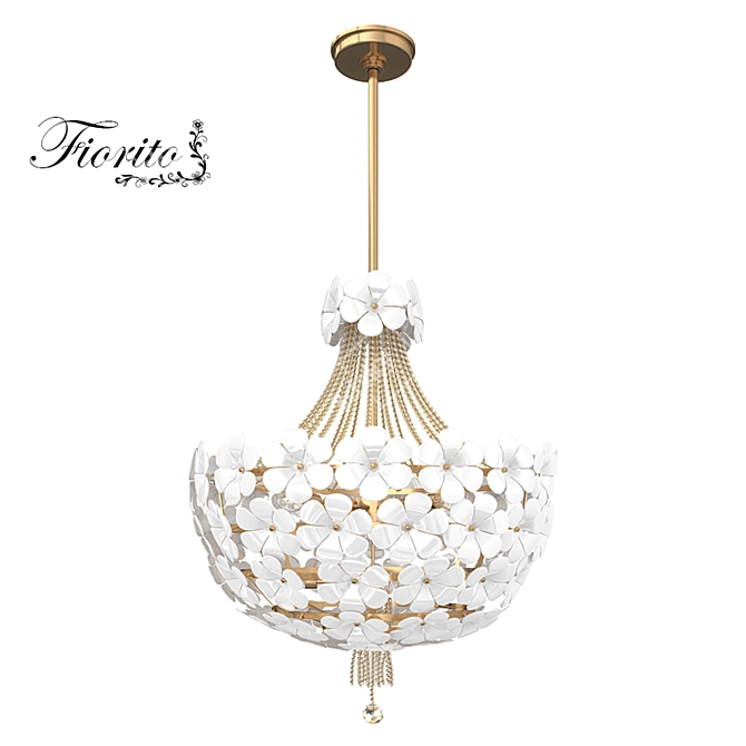 Fiorito Pendant Light: Modern European Design 3D model image 1