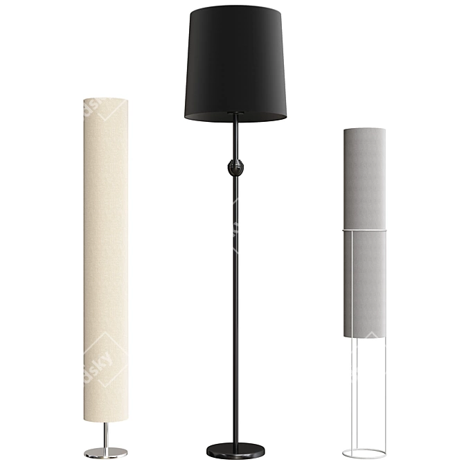 Modern Escada Floor Lamps 3D model image 1