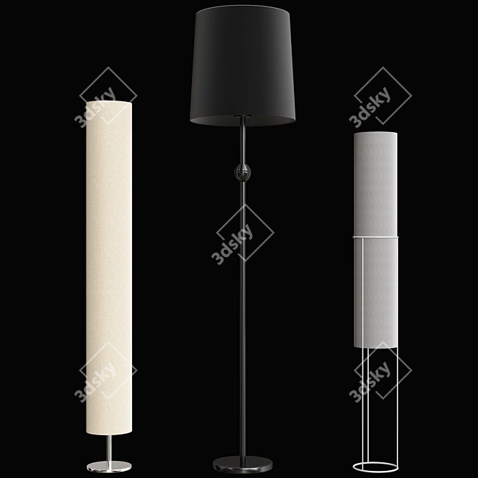 Modern Escada Floor Lamps 3D model image 2