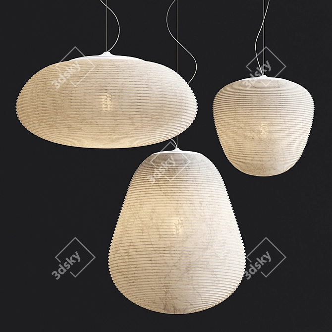 Elegant Illumination: Rituals Pendant Lights 3D model image 1