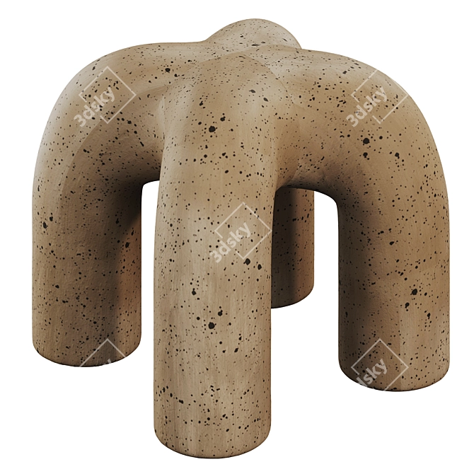 Eny Lee Parker Ceramic Stool 3D model image 4