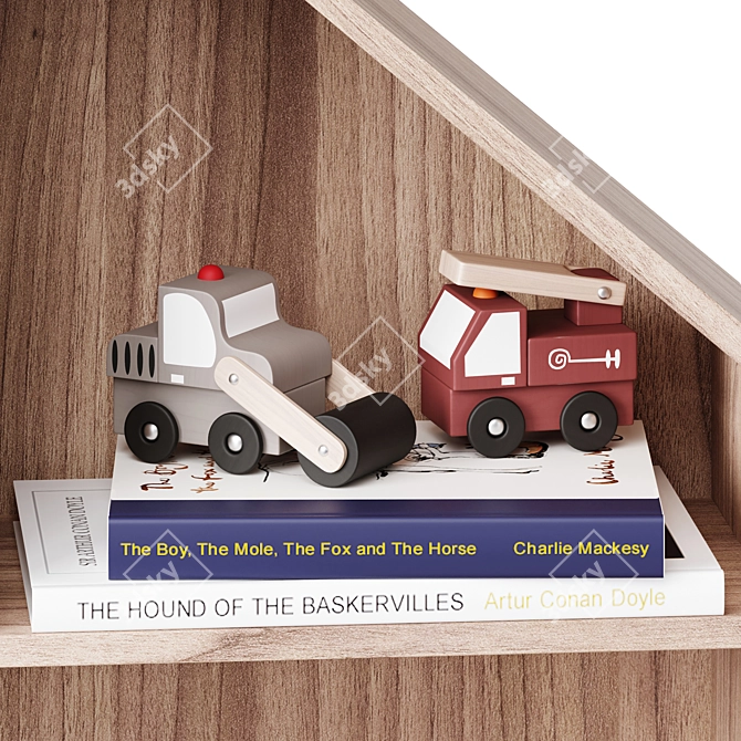 Title: Lai Shelf - Nature-inspired Storage Solution by Bloomingville 3D model image 3