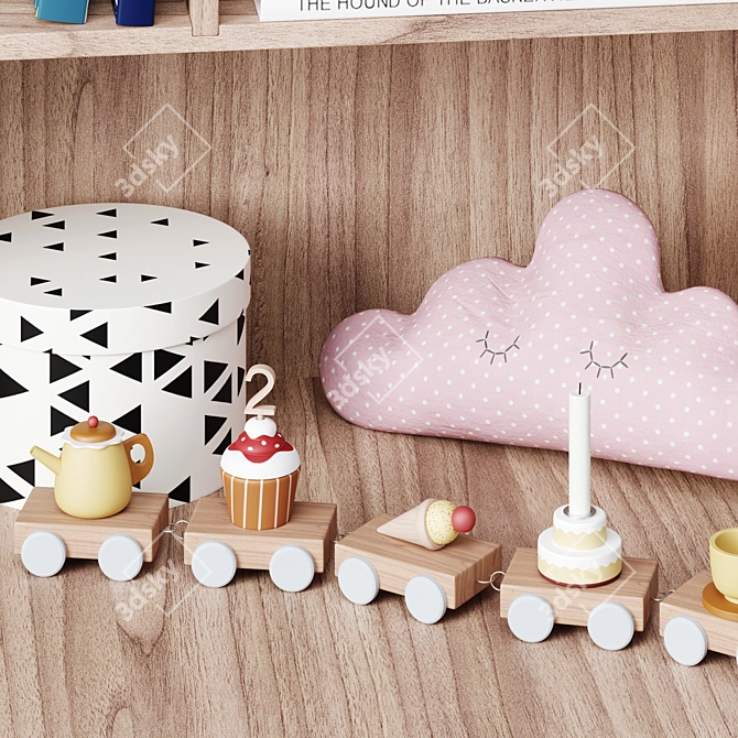 Title: Lai Shelf - Nature-inspired Storage Solution by Bloomingville 3D model image 5