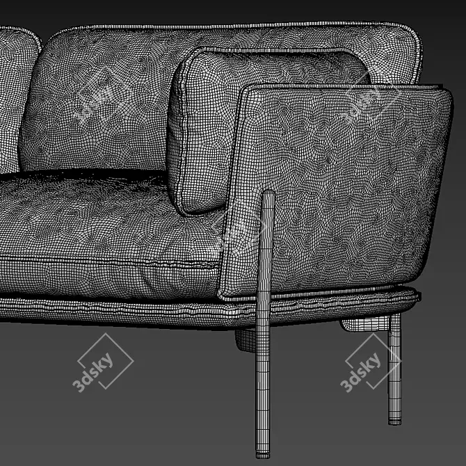 Luxurious and Modern Cloud Sofa 3D model image 4