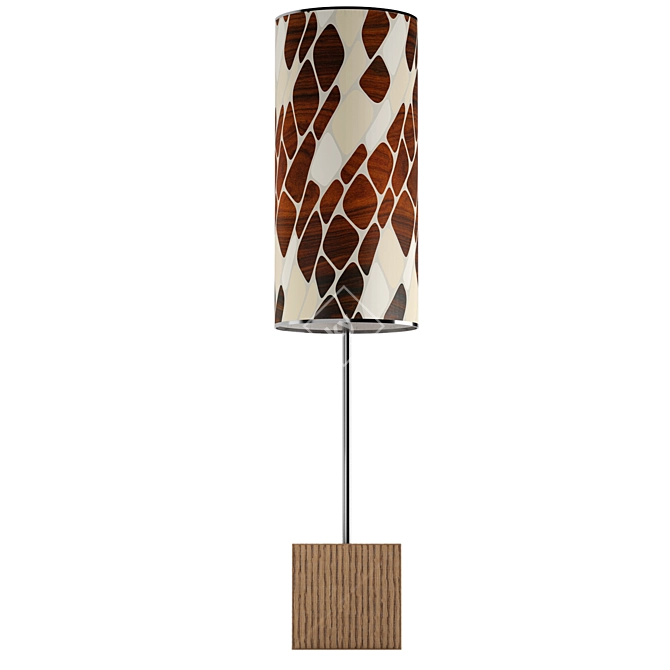 Modern Wood Table Lamp - JefDesigns 3D model image 3