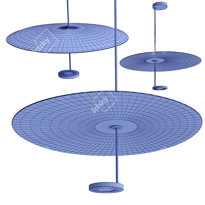 Suspended Ceiling Radar Light 3D model image 3