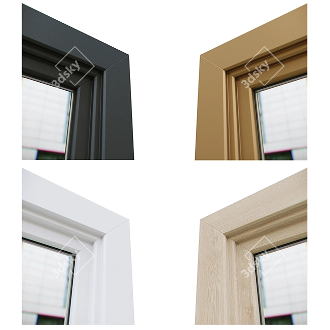 Optimized Exterior Windows v.11 3D model image 3