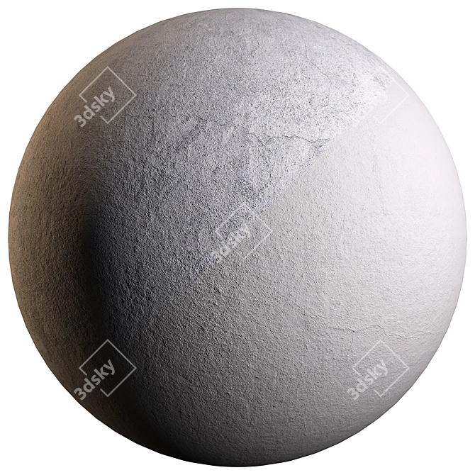 Corona Concrete Wall Texture 3D model image 4