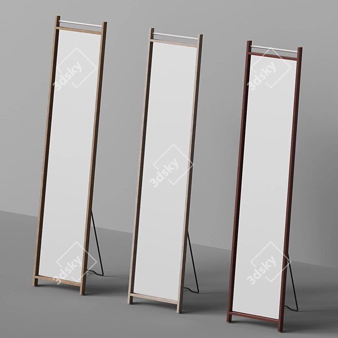 Product Title: Abigail Floor Mirror: Compact, Classic, Contemporary Design 3D model image 3