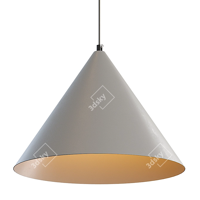 Elegant IDEA Pendant Light 3D model image 2