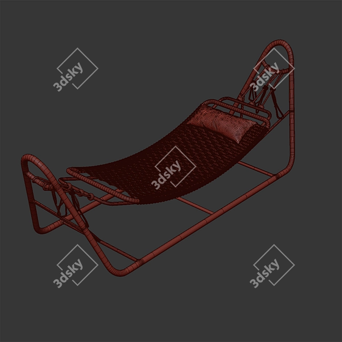 Relaxing Oasis: Hammock Jambo 3D model image 6